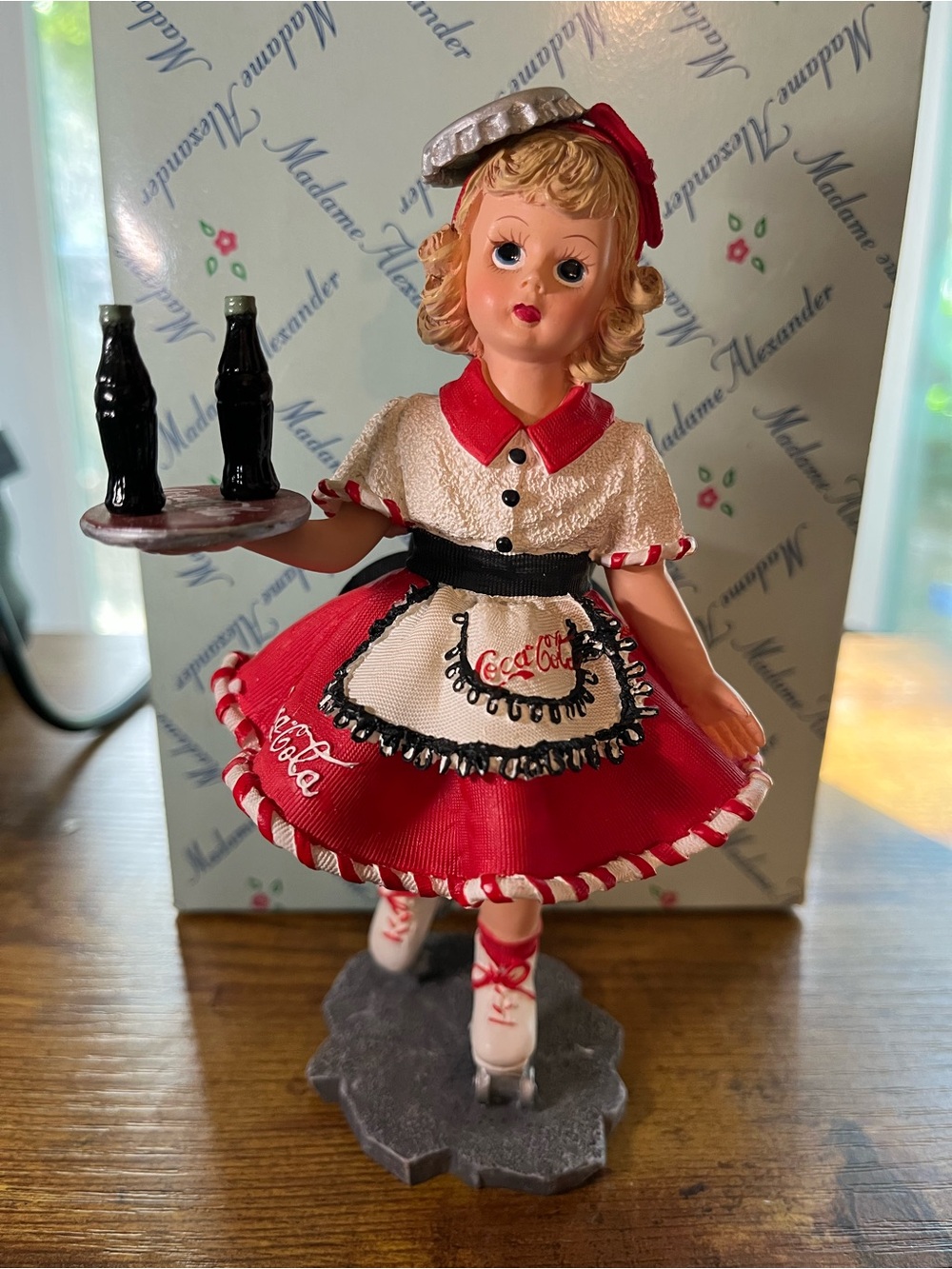 Madame Alexander Red and White Coca-Cola Server Figurine